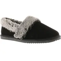 Hush puppies Ariel Suède Dames Zwarte Pantoffels