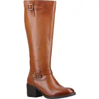 Hush puppies Heidi Leder Vrouwenlaarzen Tan Leder