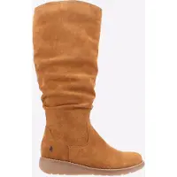 Hush puppies Lucinda Suède Dames Laarzen In Het Tan