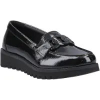 Hush puppies Francis Loafer Patent Meisjes Zwarte Leren Mocassins