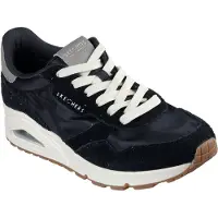 SKECHERS Sneakers laag 'UNO' grijs / zwart
