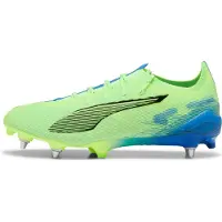 Puma Ultra 5 Ultimate IJzeren-Nop Voetbalschoenen (SG) Groen Blauw Zwart Wit