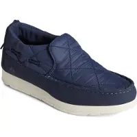 Sperry Moc-Sider Suede Dames Marineblauwe Mocassins Schoenen