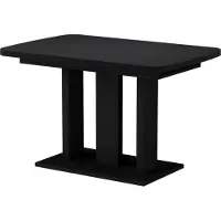 Vicco Eettafel Fenaro Zwart 120-160 x 80 cm 2 delen, Model 56590