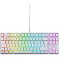 Cherry XTRFY K4V2 - Toetsenbord - RGB - 80% - TKL - achtergrondverlichting - USB - AZERTY - Frans - toetsschakelaar: MX2A Red - wit