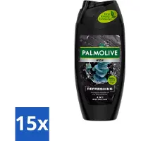 Palmolive 15 x Men - 3in1 Douchegel - Refreshing - Fris & Verzorgend - 250 ml - Voordeelverpakking - 15 stuks