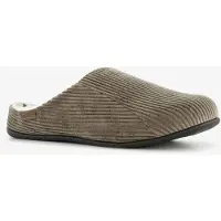Thu!s heren pantoffels ribstof bruin maat 41