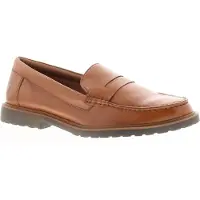Hush puppies Verity Slip On Leren Damesslippers In Tan.