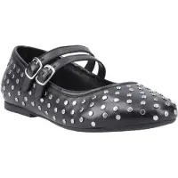 Hush puppies Nixie Dames Schoenen Van Zwart Leer