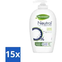 Neutral 15 x Vloeibare Handzeep 250 ml - Gevoelige Huid - Handzeep - Vloeibare Handzeep - 0% Parfum - 0% Kleurstof