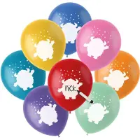 Folat - Ballonnen Color Pop Beschrijfbare Monsters 23 cm - 8 stuks
