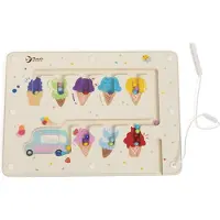 Classic World houten educatief kleuren match spel ijsjes magnetisch.