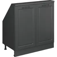 Vicco Rion Kast voor schuine wand – met 2 deuren Antraciet landhuis/antraciet
