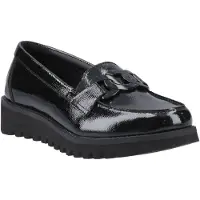 Hush puppies Francis Loafer Patent Meisjes Zwarte Leren Mocassins