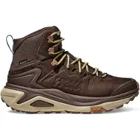 Hoka One One - Heren wandelschoenen - Kaha 3 GTX M Walnut/Oyster Mushroom voor Heren van Gerecycled Polyester - Maat 8,5 US - Bruin