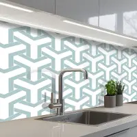KitchenYeah Keuken achterwand 250x80 cm - Spatscherm zelfklevend Design - Lijn - Patroon - Muurbeschermer - Spatwand fornuis