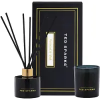 Ted Sparks - Geurkaars & Geurstokjes Diffuser - Gift Set - Patchouli & Musk