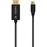 Aisens Adapter USB-C naar DisplayPort Aisens A109-0687 Zwart 1,8 m