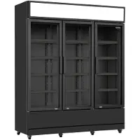 CombiSteel Koelkast - 1200L - Zwart - +1°C/+10°C - Geforceerd - 3 Draaideuren - Wielen - 1600x610x1973mm - Horeca Koelkast