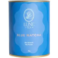 Lune Tea Vlindererwt bloementhee Lune Tea Blue Matcha, 40 g