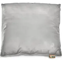 Kadax Sierkussen van velours, 46 x 46 cm, hoofdkussen met anti-allergische vulling, zachte kussenhoes met ritssluiting, bankkussens in 3 kleuren (grijs)