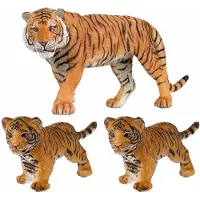 Papo Plastic Speelgoed Figuren Dieren Setje Van 3x Stuks Tijgers Familie.