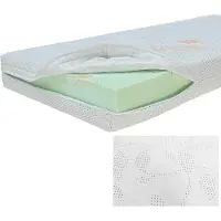 Slaaploods.nl Matrashoes Met Rits - Deluxe - Anti Allergie - 90x200 cm - Hoogte 14 cm