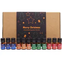 Ancient Wisdom Festive Delights christmas - geur olie set - kerstolie - kerstgeuren - 12x 5ml