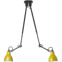 DCW éditions N302 Plafondlamp Dubbel Mat Zwart & Mat Geel