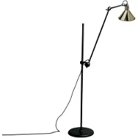 DCW éditions Vloerlamp Lampe Gras No215 - Conic Mässing Zwart