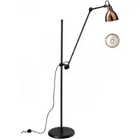 DCW éditions Gras n°215 Staande Lamp Copper | White | Round