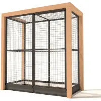 Glorenza Valentijn - Kattenren - Aluminium - Antraciet - 193x99x202 cm