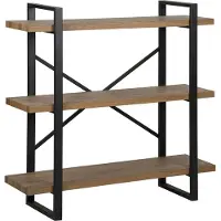 Beliani TIMBER - Boekenkast - Donkerbruin - MDF