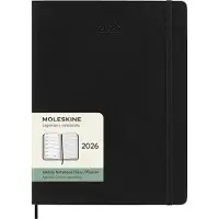 Moleskine 12 Maanden Agenda - 2026 - Wekelijks - XL - Zachte Kaft - Zwart