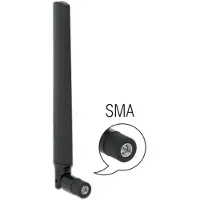 DeLOCK 5G antenne - omnidirectioneel - SMA (m) - -3,3-1,3 dBi / zwart