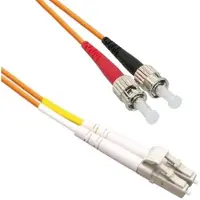 EECONN Premium LC - ST Duplex Optical Fiber Patch kabel - Multi Mode OM1 - oranje / LSZH - 2 meter