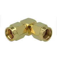 DeLOCK RP-SMA (m) - RP-SMA (m) haakse adapter - 50 Ohm / 3 GHz