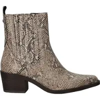 Tamaris Enkellaarsjes beige / donkergrijs