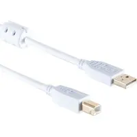 Shiverpeaks USB naar USB-B kabel - USB2.0 - tot 2A / wit - 3 meter