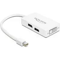 DeLOCK Mini DisplayPort multiport adapter naar HDMI, DVI en DisplayPort
