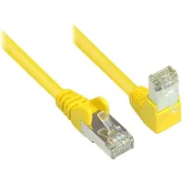 Shiverpeaks S/FTP CAT6 Gigabit netwerkkabel haaks/recht / geel - 7,5 meter