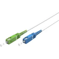 Goobay SC/UPC - SC/APC Simplex FTTH kabel | OS2 | wit | LSZH | 25 meter