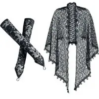 Sinister - Gothic Armwarmers - Gothic Arm Warmers - voor Vrouwen - zwart | Maat Standard