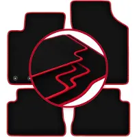 Fortuna CARLUX-RED automatten voor: Hyundai Getz hatchback (2002-2010)
