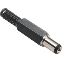Bkl Electronic 072602 Laagspannings-connector Stekker, recht 5 mm 2.1 mm 1 stuk(s)