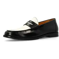 Manfield Instappers zwart / wit