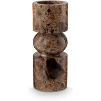 Vt wonen Kandelaar vtwonen Marble Brown 8 x 20 cm