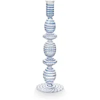 Pip studio Kandelaar Glass Swirl Large Dark Blue 28 cm