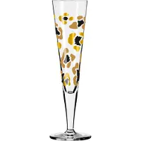 Ritzenhoff Champagne Glazen - Luipaardprint Goud - 2 Stuks - Kristalglas - 205 ml - Champagneglas - Champagne Flute