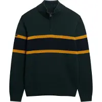 Superdry Trui nachtblauw / mosterd / donkergroen